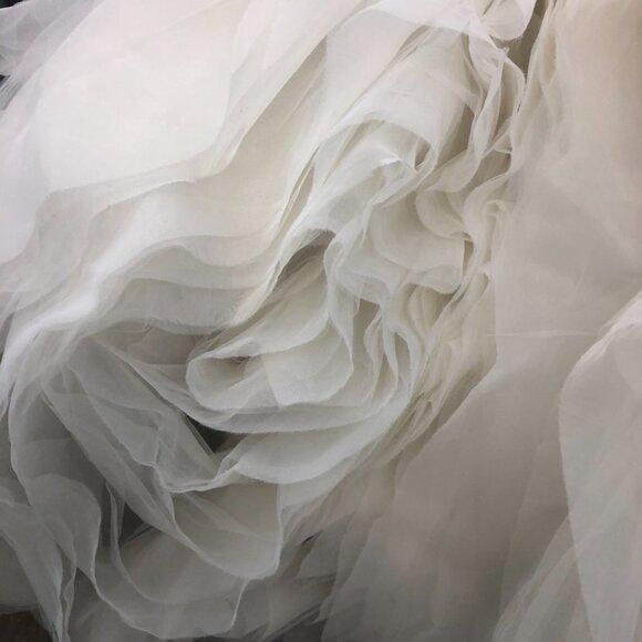 Ruffle-Bottom Mermaid Fit & Flare Bridal Gown, Sexy Flattering Corset Flounced - Picture 10 of 13